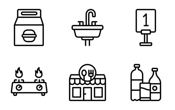 restaurant outline restaurant outline