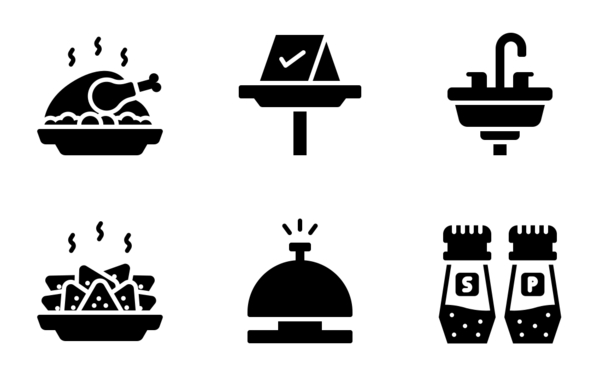 restaurant glyph restaurant glyph