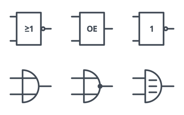 Digital electronics logic gate ansi system british system din system nema system
