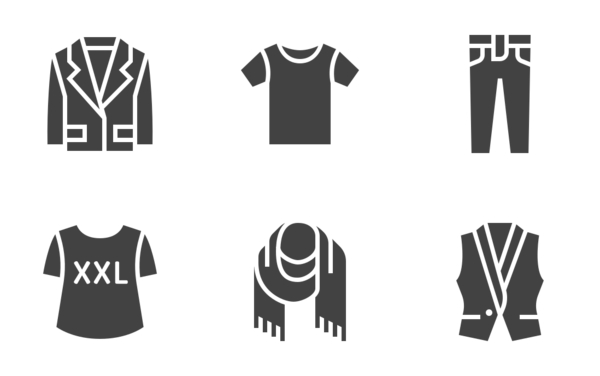 fashion clothes  glyph fashion clothes  glyph