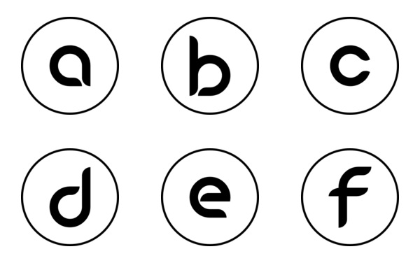 alphabet icon a to z