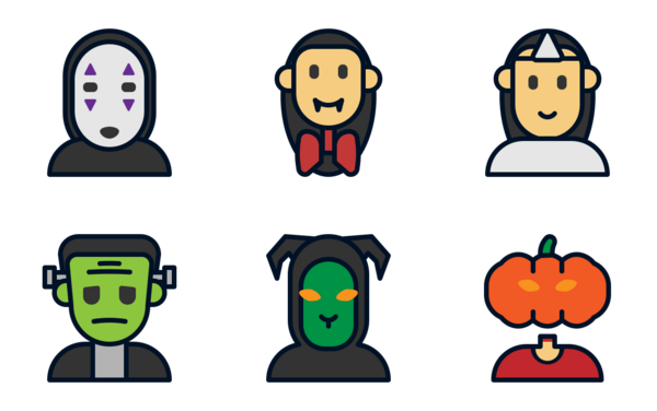 Halloween costumes Icon Pack | 20 .SVG Icons