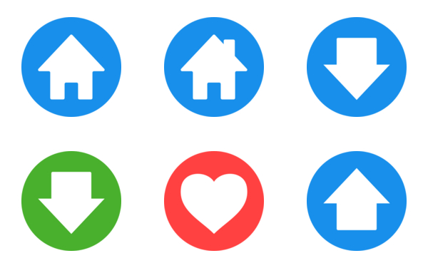 Social  messaging ui  color and shapes 3