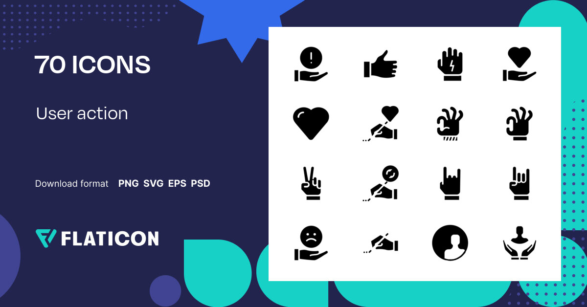 User Action Icon Pack 70 Svg Icons