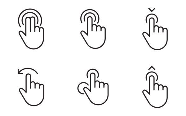 touch hand gestures