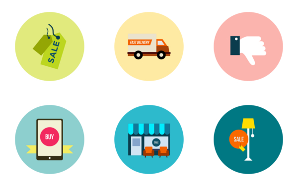 scenicons ecommerce flat icons