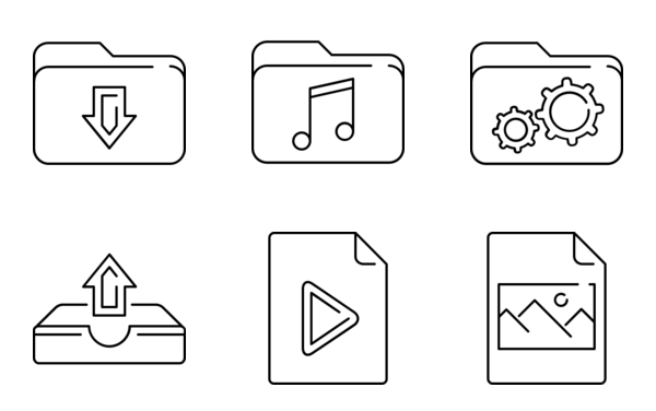 line documents and folders