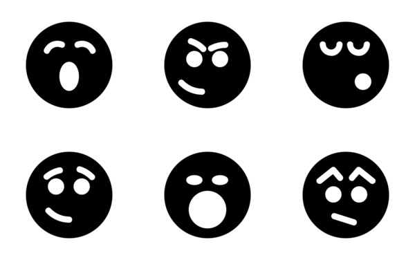 emoticons and smileys dark