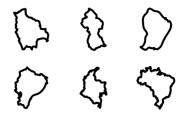 south america countries maps