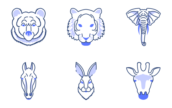 blue  animal