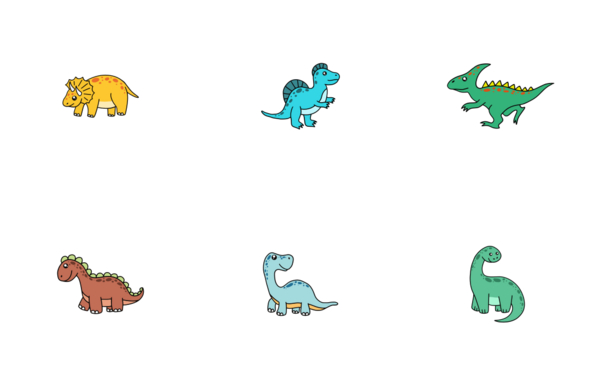 cute cartoon dinosaur