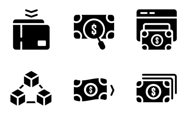 financials technology glyph