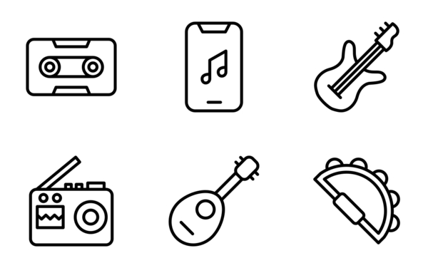 music instrument outline