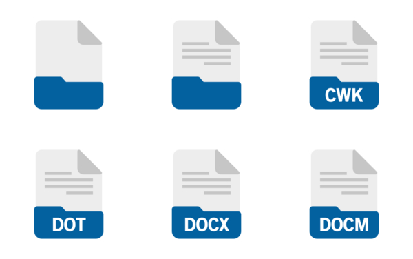 file format documents flat filled