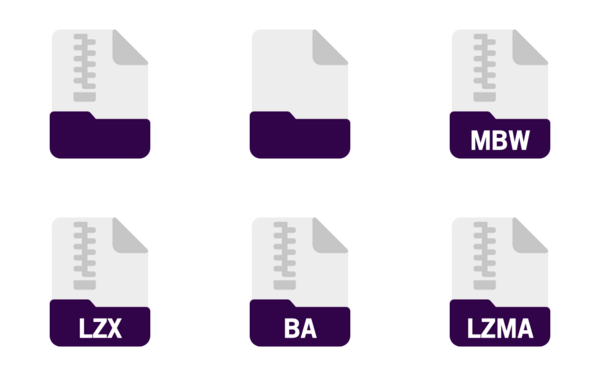 file format archive  compressed flat filled