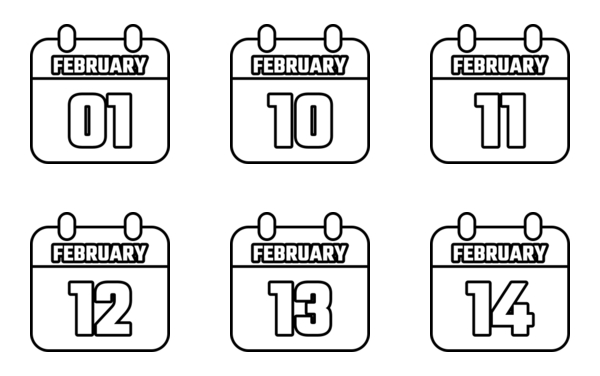 calendar of february