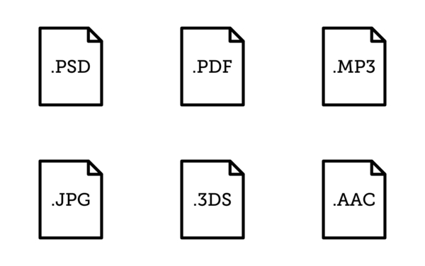 thick line file extension pages