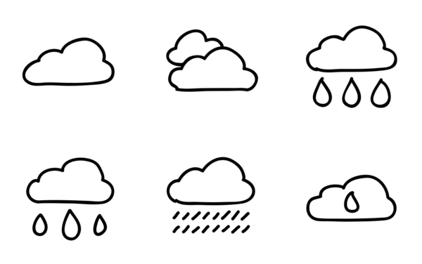 hand drawn weather