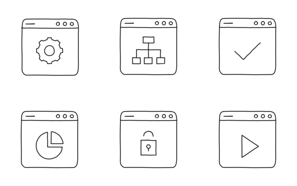 hand drawn user interface