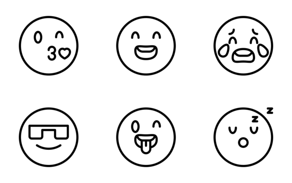 emojis outline emojis outline