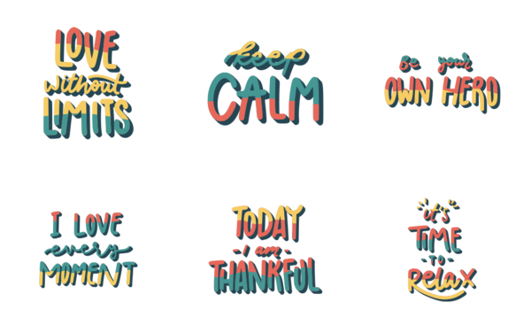 motivational lettering