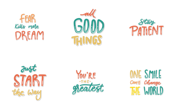 motivational lettering