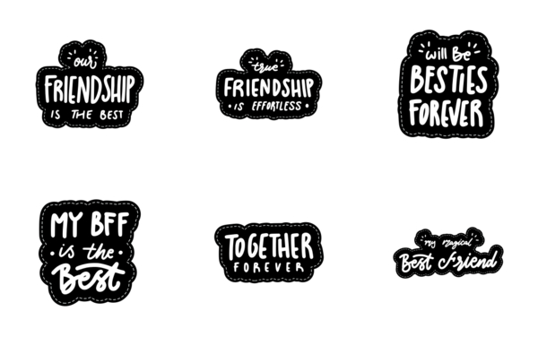 best friends sticker