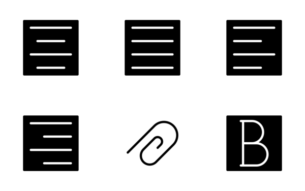 text editor ui glyph