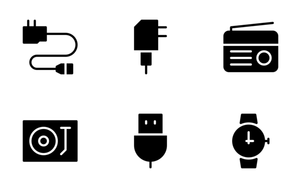 consumer electronics 2 glyph