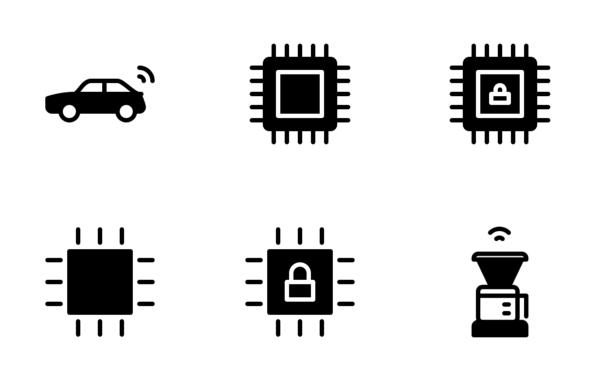 iot internet of things glyph