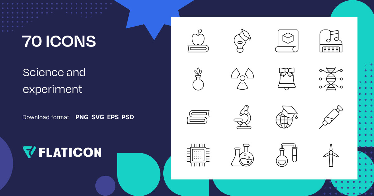 Science and experiment Icon Pack | Outline | 70 .SVG Icons