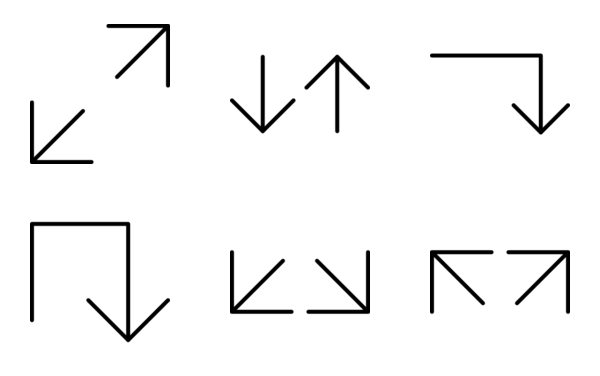 arrows chevrons and directions