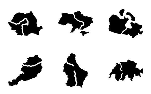 dotted countries maps pack