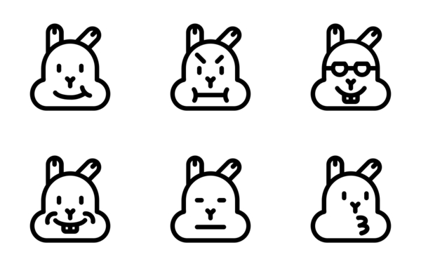 emoticon rabbit