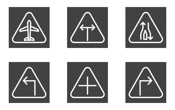 traffic signs line inverted