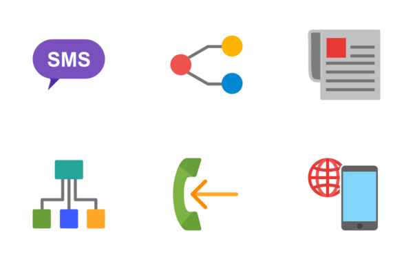 it  communication flat colorful