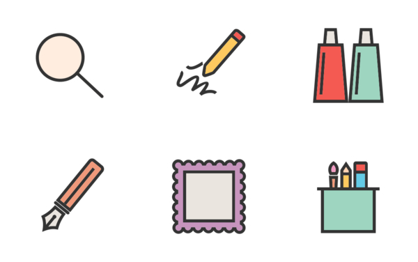 arts  designing filled line