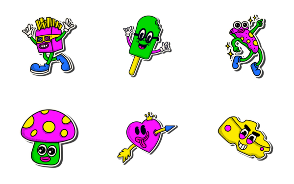 90s stickers