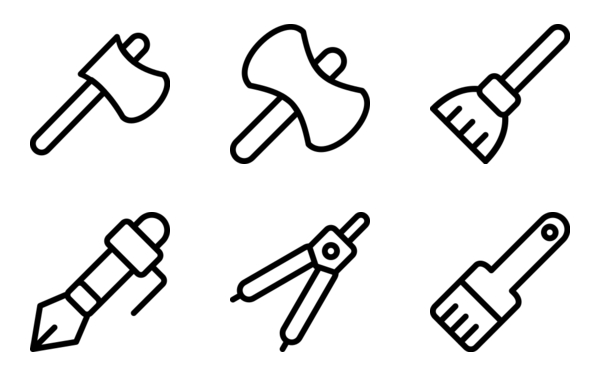 tools set outline