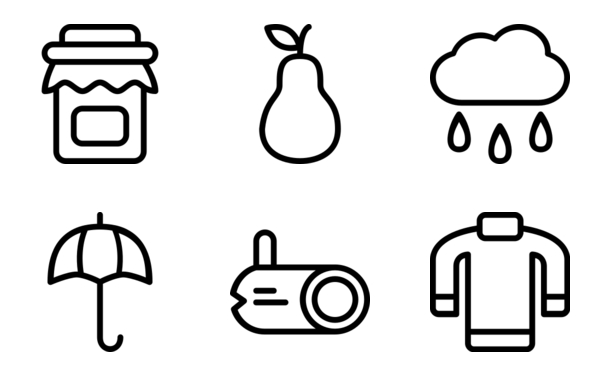 Autumn Icon Pack | Outline | 25 .SVG Icons