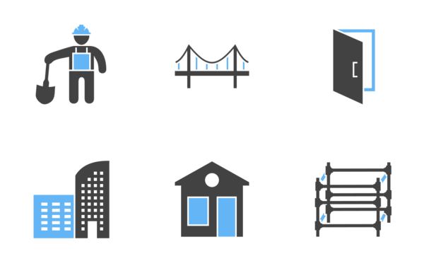 construction blue black construction blue black
