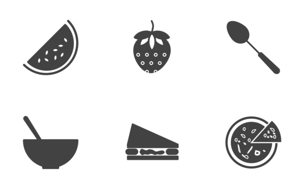 food drinks glyph black food drinks glyph black
