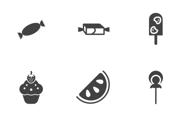 Sweets glyph black Sweets glyph black