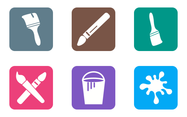 art  designing flat colorful round corner