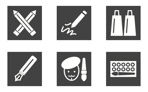 art  designing glyph inverted