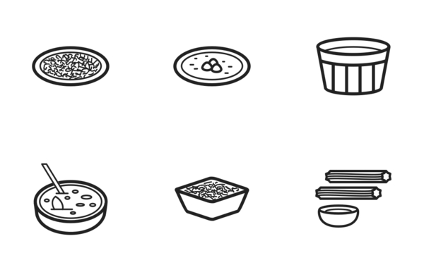 european cuisine linear black european cuisine linear black