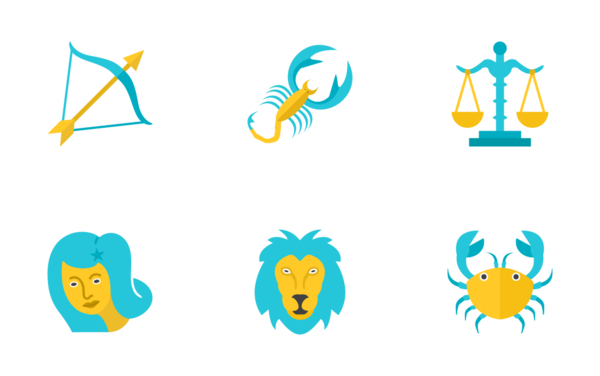 zodiac flat colorful