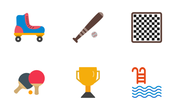 sports and games flat sports and games flat