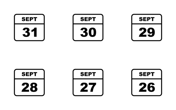 calendar september line