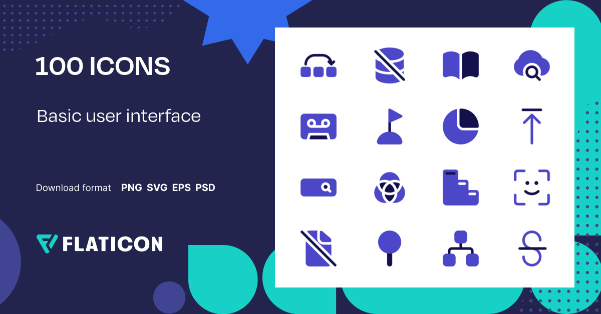 Pack de iconos Basic user interface | Others | 100 Iconos .SVG